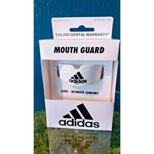 Adidas Sleek Ultimate Comfort Protective White Mouth Guard One Size Fits All